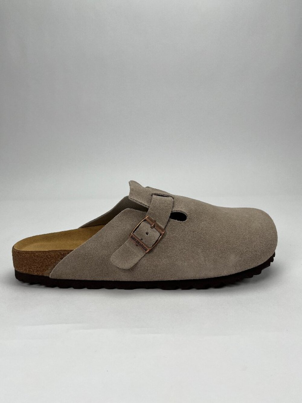 Birkenstock Boston Soft Footbed - Men Size 44EU/11-11.5US - Suede Leather-Taupe